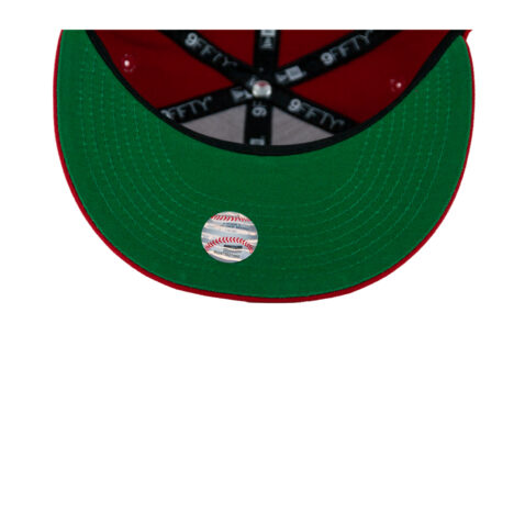 New Era 9Fifty Los Angeles Angels of Anaheim Mexico Adjustable Snapback Hat Scarlet Red White - Image 5