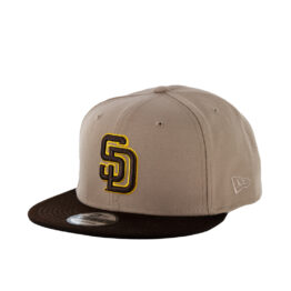New Era 9Fifty San Diego Padres Jersey Hook Snapback Adjustable Hat Camel Burnt Wood Brown