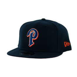 New Era 9Fifty San Diego Padres Ligature Redux 1998 Gwynn P Logo Adjustable Snapback Hat Dark Navy White Orange