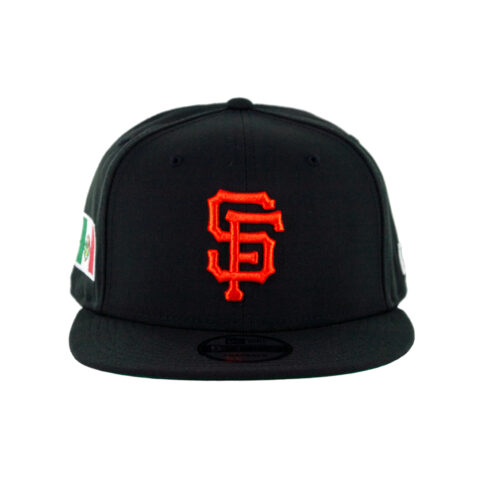 New Era 9Fifty San Francisco Giants Mexico Adjustable Snapback Hat Black Orange