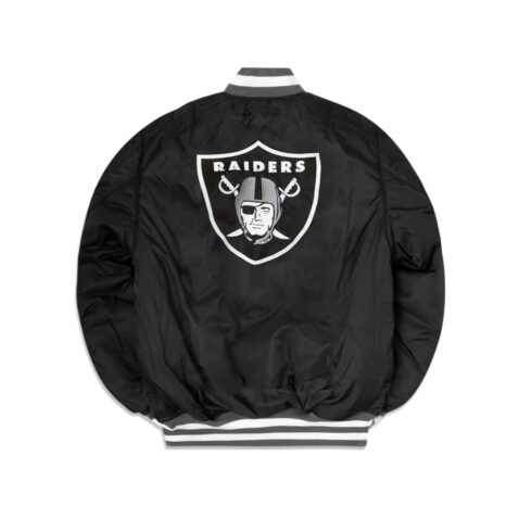 New Era x Alpha Industries Las Vegas Raiders MA-1M  Reversible Bomber Jacket Black - Image 2