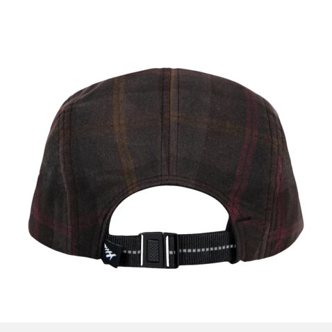 Paper Planes Wax Cotton Plain 5 Panel Camper Hat Brown - Image 2