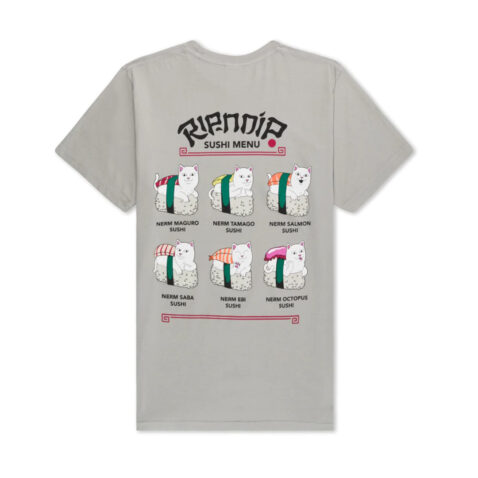 Ripndip Sushi Nerm  Short Sleeve T-Shirt Grey