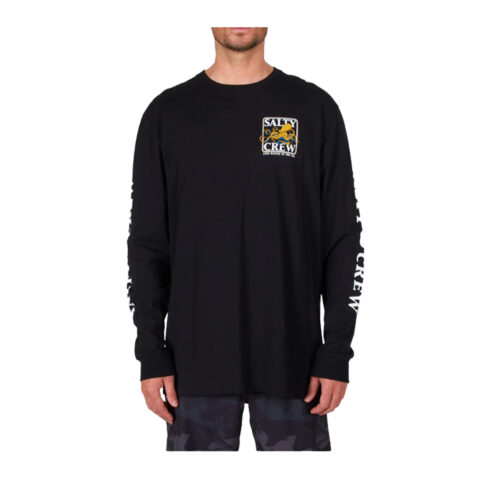 Salty Crew Ink Slinger Standard Long Sleeve T-Shirt Black