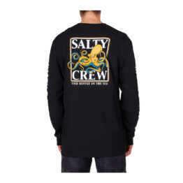 Salty Crew Ink Slinger Standard Long Sleeve T-Shirt Black