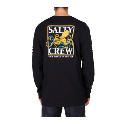Salty Crew Ink Slinger Standard Long Sleeve T-Shirt Black - Image 2