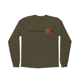 Santa Cruz Classic Dot Long Sleeve T-Shirt Military Green
