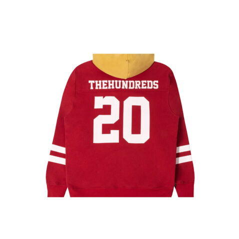 The Hundreds Anniversary Pullover Jersey Hoodie Red White