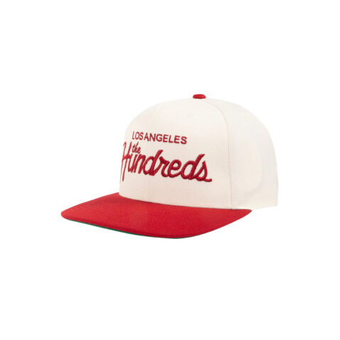 The Hundreds Forever Team Snapback Hat Red Gold