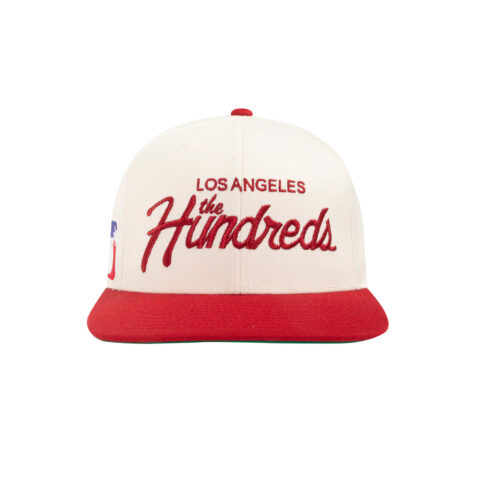 The Hundreds Forever Team Snapback Hat Red Gold