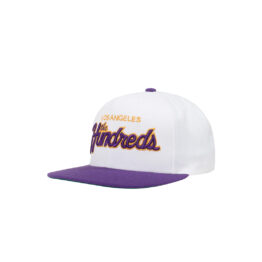 The Hundreds Team 2 Snapback Hat White Purple