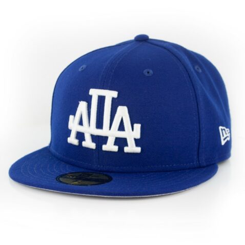 New Era 59Fifty Los Angeles Dodgers Disturb Mirror Fitted Hat Dark Royal