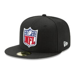 New Era 59Fifty NFL League Logo Fitted Hat Black