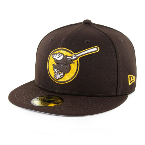 New Era 59Fifty San Diego Padres Game Friar Fitted Hat Burnt Wood Brown