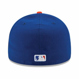 New Era 59Fifty New York Mets Game Youth On Field Fitted Hat Royal Blue Orange
