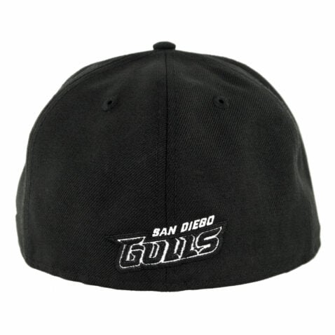 New Era 59fifty San Diego Gulls Muerto Fitted Hat Black