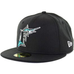 New Era 59Fifty Florida Marlins 1999 Cooperstown Fitted Hat Black