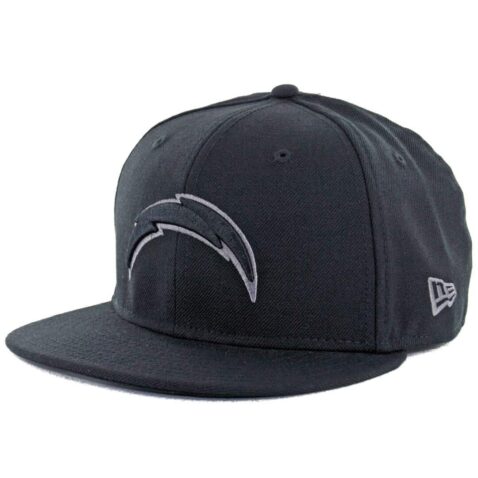 New Era 59Fifty San Diego Chargers Black Graphite Fitted Hat