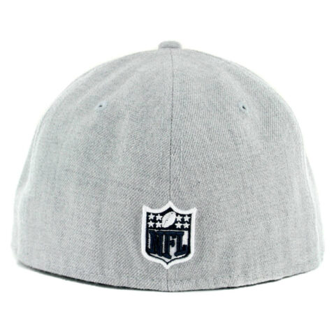 New Era 59Fifty San Diego Chargers Heather Grey Dark Navy White Fitted Hat - Image 2