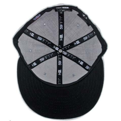 New Era 59Fifty San Diego Chargers Heather Grey Dark Navy White Fitted Hat - Image 3