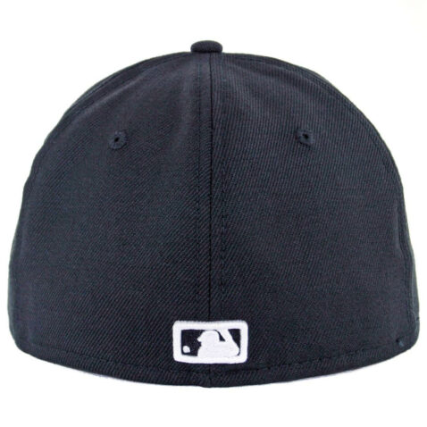 New Era 59Fifty Los Angeles Dodgers D Logo Black White Fitted Hat