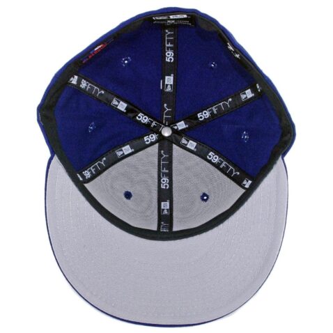 New Era 59Fifty Los Angeles Dodgers D Logo Royal White Fitted Hat