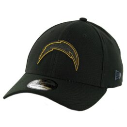 New Era 39Thirty Los Angeles Chargers Training Onfield Sideline 2018 Stretch Fit Hat Black