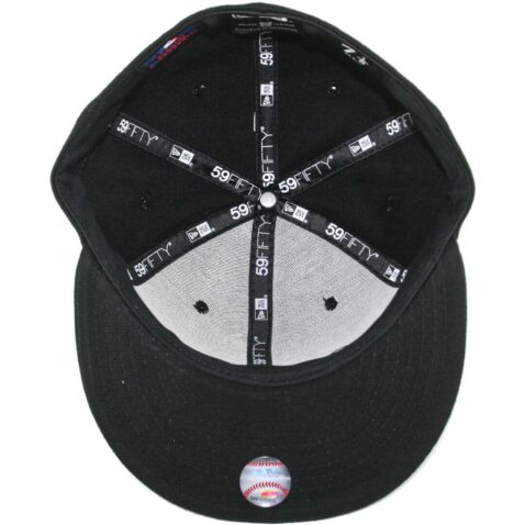 New Era 59Fifty Seattle Mariners Compass Fitted Hat Black Blue - Image 3