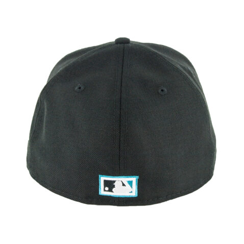 New Era 59Fifty Florida Marlins Cooperstown Upside Down Logo Black Fitted Hat