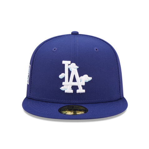New Era 59Fifty Los Angeles Dodgers Comic Cloud Fitted Hat Dark Royal - Image 3