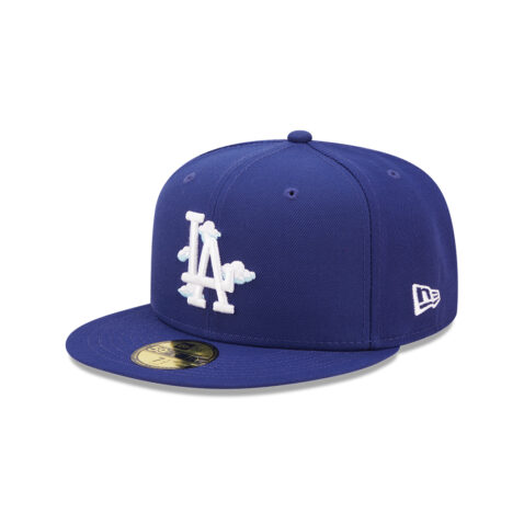 New Era 59Fifty Los Angeles Dodgers Comic Cloud Fitted Hat Dark Royal