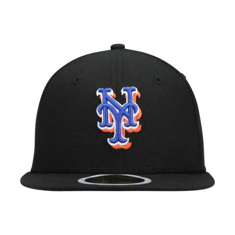 New Era 59Fifty New York Mets Alternate 2 Youth On Field Fitted Hat Black