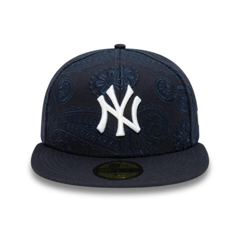 New Era 59Fifty New York Yankees Swirl Fitted Hat Dark Navy - Image 3