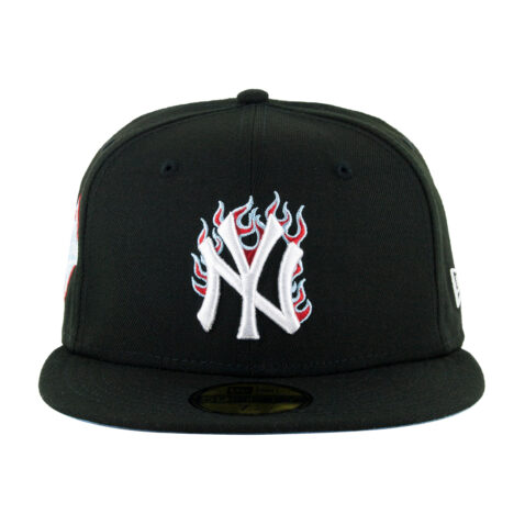 New Era 59Fifty New York Yankees Team Fire Fitted Hat Black