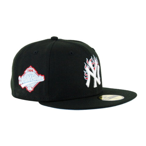 New Era 59Fifty New York Yankees Team Fire Fitted Hat Black