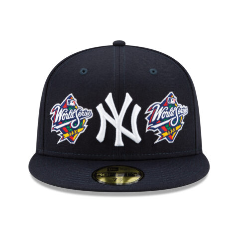 New Era 59Fifty New York Yankees World Champions Dark Navy Blue Limited Edition Fitted Hat