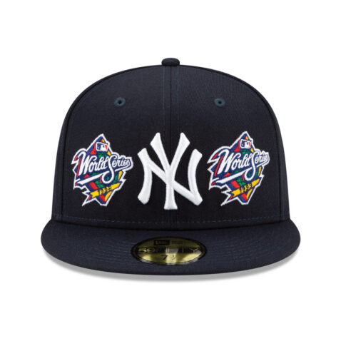 New Era 59Fifty New York Yankees World Champions Dark Navy Blue Limited Edition Fitted Hat - Image 3