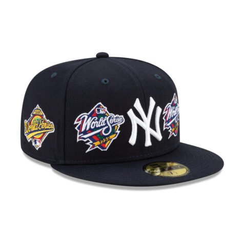 New Era 59Fifty New York Yankees World Champions Dark Navy Blue Limited Edition Fitted Hat - Image 2