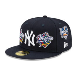 New Era 59Fifty New York Yankees World Champions Dark Navy Blue Limited Edition Fitted Hat