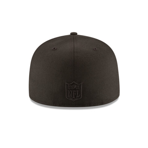 New Era 59Fifty San Francisco 49ers NFL League Basic Fitted Hat Black On Black Blackout - Image 4