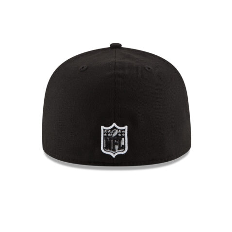 New Era 59Fifty Seattle Seahawks NFL League Basic Fitted Hat Black White - Image 4