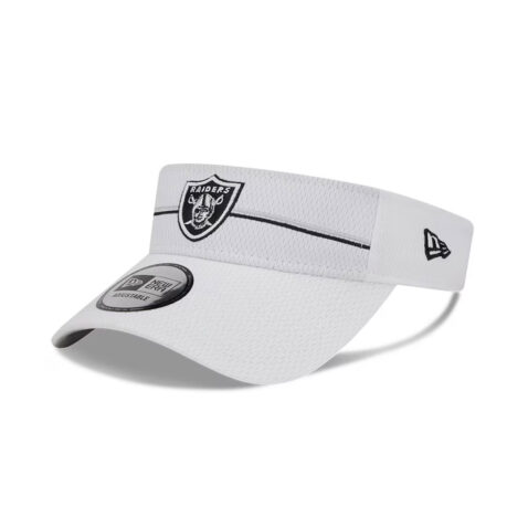 New Era Las Vegas Raiders Training Camp 2023 Visor White