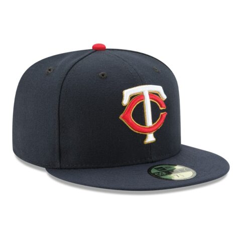 New Era 59Fifty Minnesota Twins Alternate 1 2022 Authentic Collection On Field Fitted Hat Navy