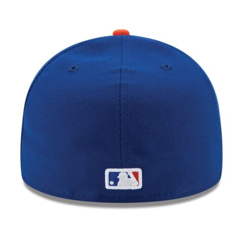 New Era 59Fifty New York Mets Game On Field Fitted Hat Royal Blue Orange