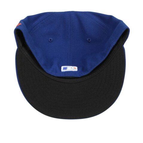 New Era 59Fifty New York Mets Game Authentic Collection On Field Fitted Hat Royal Blue Orange - Image 5