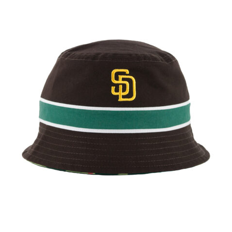 New Era San Diego Padres Reverse Bucket Hat Official Team Colors