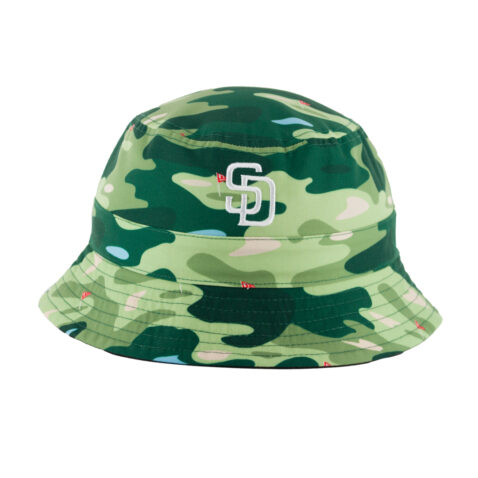 New Era San Diego Padres Reverse Bucket Hat Official Team Colors - Image 2