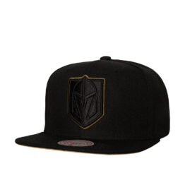 Mitchell & Ness Las Vegas Knights TC Bottoms Adjustable Snapback Hat Black
