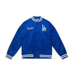 Mitchell & Ness Los Angeles Dodgers City Collection Lightweight Satin Jacket Royal Blue