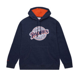 Mitchell & Ness San Diego Padres 1998 Snow Washed Fleece Hoodie Navy Blue
